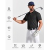 image:imageCOOFANDY Mens Polo Shirts Short Sleeve Pique Jersey Golf Shirt Casual Summer Collared TShirtsAblack