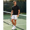 image:imageCOOFANDY Mens Polo Shirts Short Sleeve Pique Jersey Golf Shirt Casual Summer Collared TShirtsAblack
