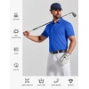 image:imageCOOFANDY Mens Polo Shirts Short Sleeve Pique Jersey Golf Shirt Casual Summer Collared TShirtsBlue