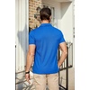 image:imageCOOFANDY Mens Polo Shirts Short Sleeve Pique Jersey Golf Shirt Casual Summer Collared TShirtsBlue