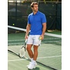 image:imageCOOFANDY Mens Polo Shirts Short Sleeve Pique Jersey Golf Shirt Casual Summer Collared TShirtsBlue