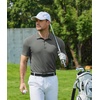 image:imageCOOFANDY Mens Polo Shirts Short Sleeve Pique Jersey Golf Shirt Casual Summer Collared TShirtsDark Grey