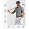 image:imageCOOFANDY Mens Polo Shirts Short Sleeve Pique Jersey Golf Shirt Casual Summer Collared TShirtsDark Grey