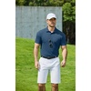 image:imageCOOFANDY Mens Polo Shirts Short Sleeve Pique Jersey Golf Shirt Casual Summer Collared TShirtsDeep Blue