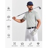 image:imageCOOFANDY Mens Polo Shirts Short Sleeve Pique Jersey Golf Shirt Casual Summer Collared TShirtsLight Grey