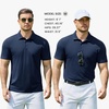 image:imageCOOFANDY Mens Polo Shirts Short Sleeve Pique Jersey Golf Shirt Casual Summer Collared TShirtsNavy Blue