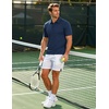 image:imageCOOFANDY Mens Polo Shirts Short Sleeve Pique Jersey Golf Shirt Casual Summer Collared TShirtsNavy Blue
