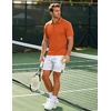 image:imageCOOFANDY Mens Polo Shirts Short Sleeve Pique Jersey Golf Shirt Casual Summer Collared TShirtsOrange
