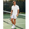 image:imageCOOFANDY Mens Polo Shirts Short Sleeve Pique Jersey Golf Shirt Casual Summer Collared TShirtsWhite