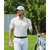 image:imageCOOFANDY Mens Polo Shirts Short Sleeve Pique Jersey Golf Shirt Casual Summer Collared TShirtsWhite