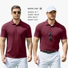 image:imageCOOFANDY Mens Polo Shirts Short Sleeve Pique Jersey Golf Shirt Casual Summer Collared TShirtsWine Red