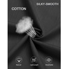 image:imageCOOFANDY Mens Short Sleeve Button Down Shirt Casual Cotton Shirts Beach Summer Linen Shirts with PocketBlack