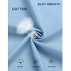 image:imageCOOFANDY Mens Short Sleeve Button Down Shirt Casual Cotton Shirts Beach Summer Linen Shirts with PocketBlue