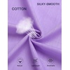 image:imageCOOFANDY Mens Short Sleeve Button Down Shirt Casual Cotton Shirts Beach Summer Linen Shirts with PocketLavender