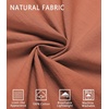 image:imageCOOFANDY Mens Short Sleeve Button Down Shirts Casual Cotton Beach Summer Linen Textured ShirtsBurnt Orange
