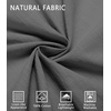 image:imageCOOFANDY Mens Short Sleeve Button Down Shirts Casual Cotton Beach Summer Linen Textured ShirtsDark Grey