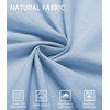 image:imageCOOFANDY Mens Short Sleeve Button Down Shirts Casual Cotton Beach Summer Linen Textured ShirtsLight Blue