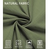 image:imageCOOFANDY Mens Short Sleeve Button Down Shirts Casual Cotton Beach Summer Linen Textured ShirtsOlive Green