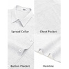 image:imageCOOFANDY Mens Short Sleeve Button Down Shirts Casual Linen Shirts for Men Textured Summer Beach ShirtWhite