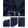 image:imageCOOFANDY Mens Short Sleeve Button Down Shirts Casual Summer Shirt Untucked Dress ShirtsNavy Blue