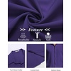 image:imageCOOFANDY Mens Short Sleeve Button Down Shirts Casual Summer Shirt Untucked Dress ShirtsPurple
