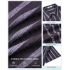image:imageCOOFANDY Mens Short Sleeve Casual Shirts Button Down Striped Summer Shirts Textured Vacation Beach ShirtB BlackDark Grey