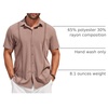 image:imageCOOFANDY Mens Short Sleeve Cuban Guayabera Shirt Casual Summer Beach Button Down ShirtsDeep Pink
