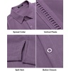 image:imageCOOFANDY Mens Short Sleeve Cuban Guayabera Shirt Casual Summer Beach Button Down ShirtsDeep Purple
