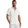 image:imageCOOFANDY Mens Short Sleeve Oxford Shirt Casual Button Down Shirts White
