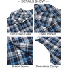 image:imageCOOFANDY Mens Sleeveless Flannel Shirt Casual Summer Tank Top Button Up Sleeveless Beach Shirts with Chest PocketBlue