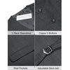 image:imageCOOFANDY Mens Suit Vest Formal Dress Vest Slim Fit Buesiness WeddingDark Grey