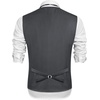 image:imageCOOFANDY Mens Suit Vest Formal Dress Vest Slim Fit Buesiness WeddingDark Grey