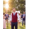 image:imageCOOFANDY Mens Suit Vest Formal Dress Vest Slim Fit Buesiness WeddingDark Red