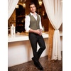 image:imageCOOFANDY Mens Suit Vest Formal Dress Vest Slim Fit Buesiness WeddingKhaki