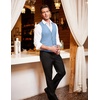 image:imageCOOFANDY Mens Suit Vest Formal Dress Vest Slim Fit Buesiness WeddingLight Blue
