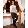 image:imageCOOFANDY Mens Suit Vest Formal Dress Vest Slim Fit Buesiness WeddingLight Khaki