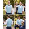 image:imageCOOFANDY Mens Suit Vest Formal Dress Vest Slim Fit Buesiness WeddingSky Blue