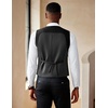 image:imageCOOFANDY Mens Suit Vest Slim Fit Double Breasted Dress Vest Casual Business Formal WaistcoatBlack