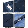 image:imageCOOFANDY Mens Suit Vest Slim Fit Double Breasted Dress Vest Casual Business Formal WaistcoatBlue