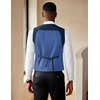 image:imageCOOFANDY Mens Suit Vest Slim Fit Double Breasted Dress Vest Casual Business Formal WaistcoatBlue
