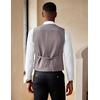 image:imageCOOFANDY Mens Suit Vest Slim Fit Double Breasted Dress Vest Casual Business Formal WaistcoatLight Grey