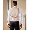 image:imageCOOFANDY Mens Suit Vest Slim Fit Double Breasted Dress Vest Casual Business Formal WaistcoatLight Khaki