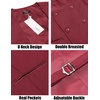 image:imageCOOFANDY Mens Suit Vest Slim Fit Double Breasted Dress Vest Casual Business Formal WaistcoatRed