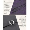 image:imageCOOFANDY Mens Suit Vest Tie Set 3PC Paisley Jacquard Waistcoat and Necktie Pocket Square for Holiday Party WeddingPurple