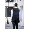 image:imageCOOFANDY Mens Suit Vest Tie Set 3PC Paisley Jacquard Waistcoat and Necktie Pocket Square for Holiday Party WeddingPurple Paisley