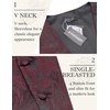 image:imageCOOFANDY Mens Suit Vest Tie Set 3PC Paisley Jacquard Waistcoat and Necktie Pocket Square for Holiday Party WeddingWine Red