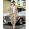 image:imageCOOFANDY Mens Suits 2 Piece Classic Fit Casual Suits Sets 2 Button Blazer Jacket And Dress Pants For Wedding Business PromKhaki