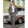 image:imageCOOFANDY Mens Suits 2 Piece Classic Fit Casual Suits Sets 2 Button Blazer Jacket And Dress Pants For Wedding Business PromLight Grey
