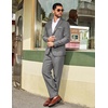 image:imageCOOFANDY Mens Suits 2 Piece Classic Fit Casual Suits Sets 2 Button Blazer Jacket And Dress Pants For Wedding Business PromLight Grey