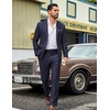 image:imageCOOFANDY Mens Suits 2 Piece Classic Fit Casual Suits Sets 2 Button Blazer Jacket And Dress Pants For Wedding Business PromNavy Blue